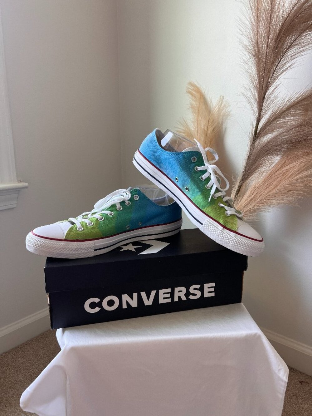Custom Brighthouse Financial Converse Chuck Taylor All Star Low Top Sneakers
